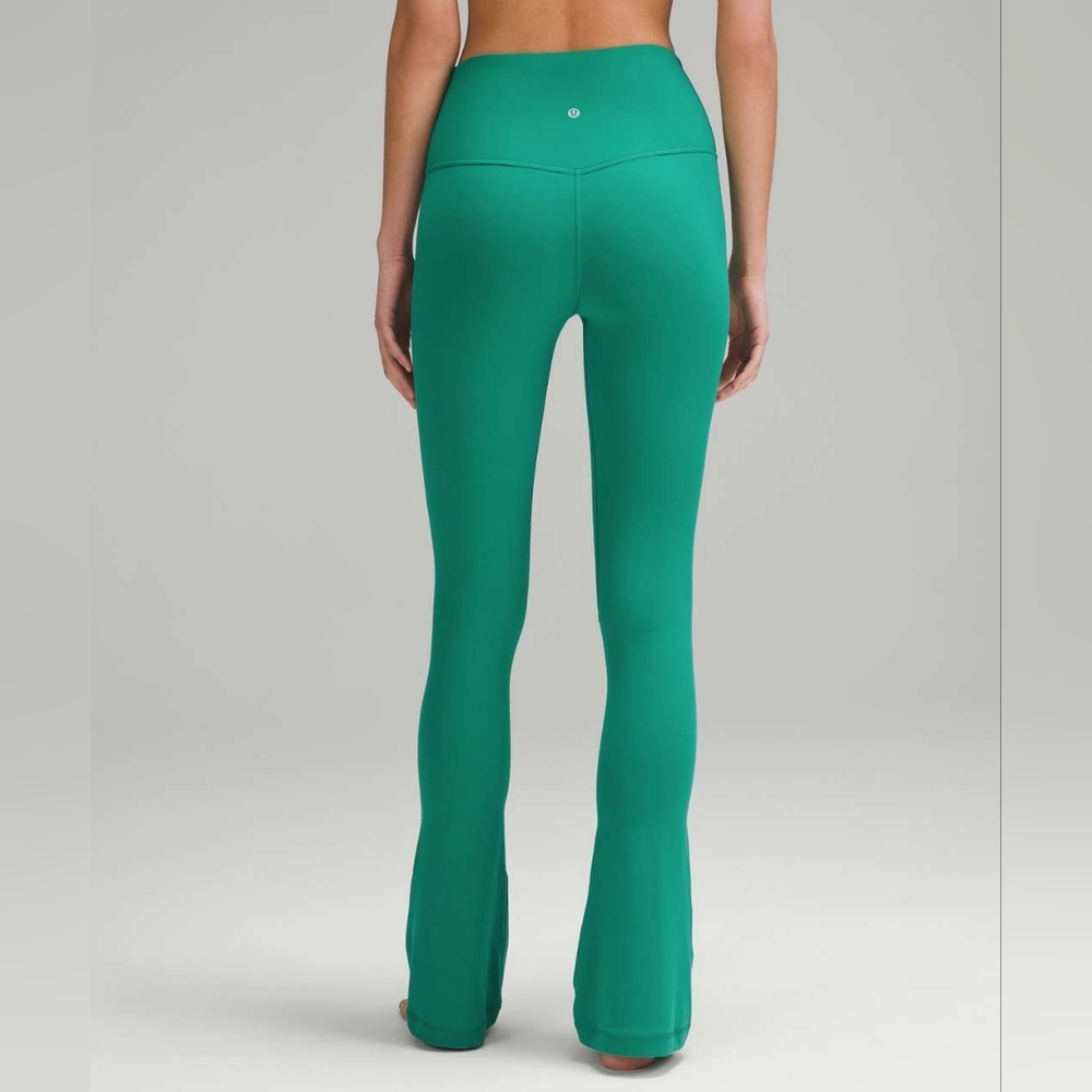 lululemon athletica Teal Green Boot-Cut Flare Leggings